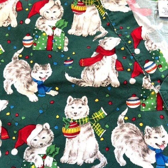 Christmas Huskie Dogs Uniform Top Small Women - Picture 2 of 6